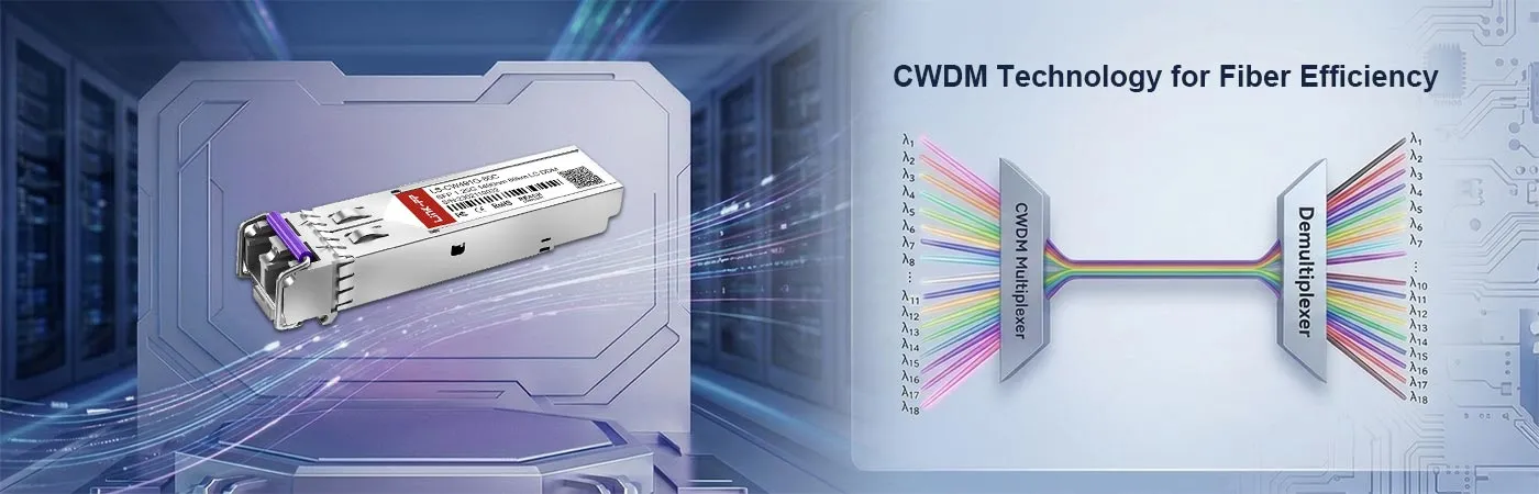 光ファイバー効率を高めるCWDM技術搭載LS-CW491G-80Cモジュール