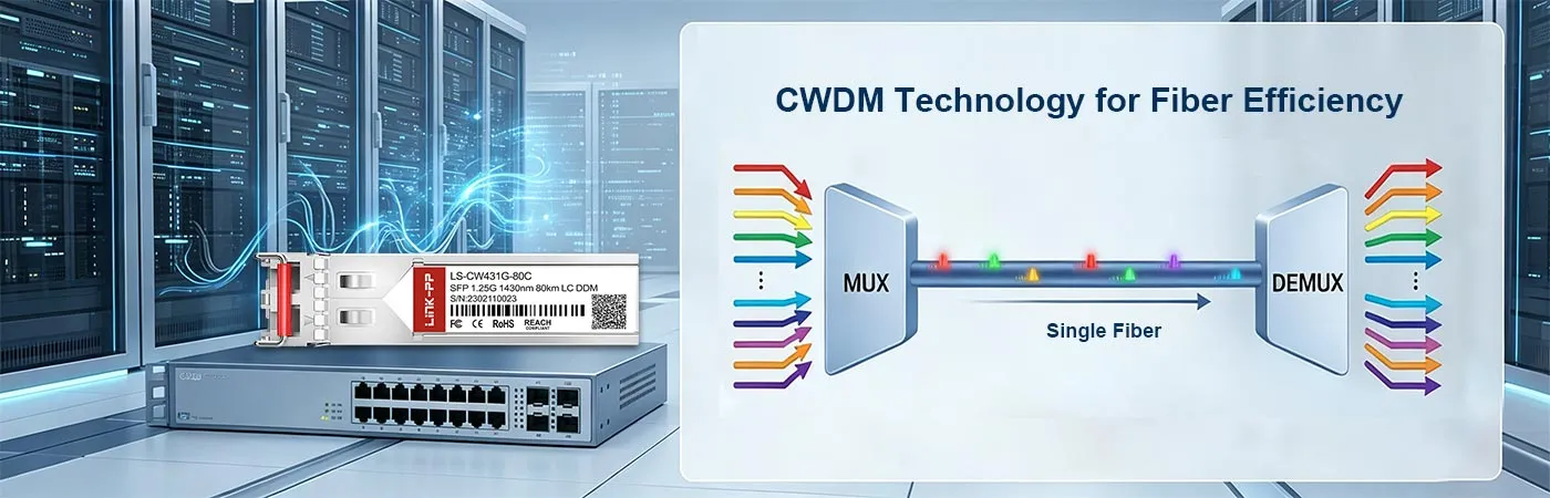 광섬유 효율 향상을 위한 CWDM 기술이 적용된 LS-CW431G-80C 모듈