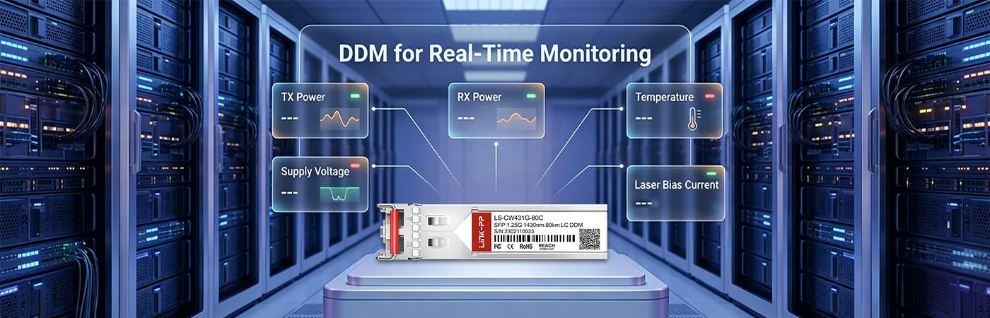 실시간 모니터링을 위한 DDM 기능이 탑재된 LS-CW431G-80C 모듈