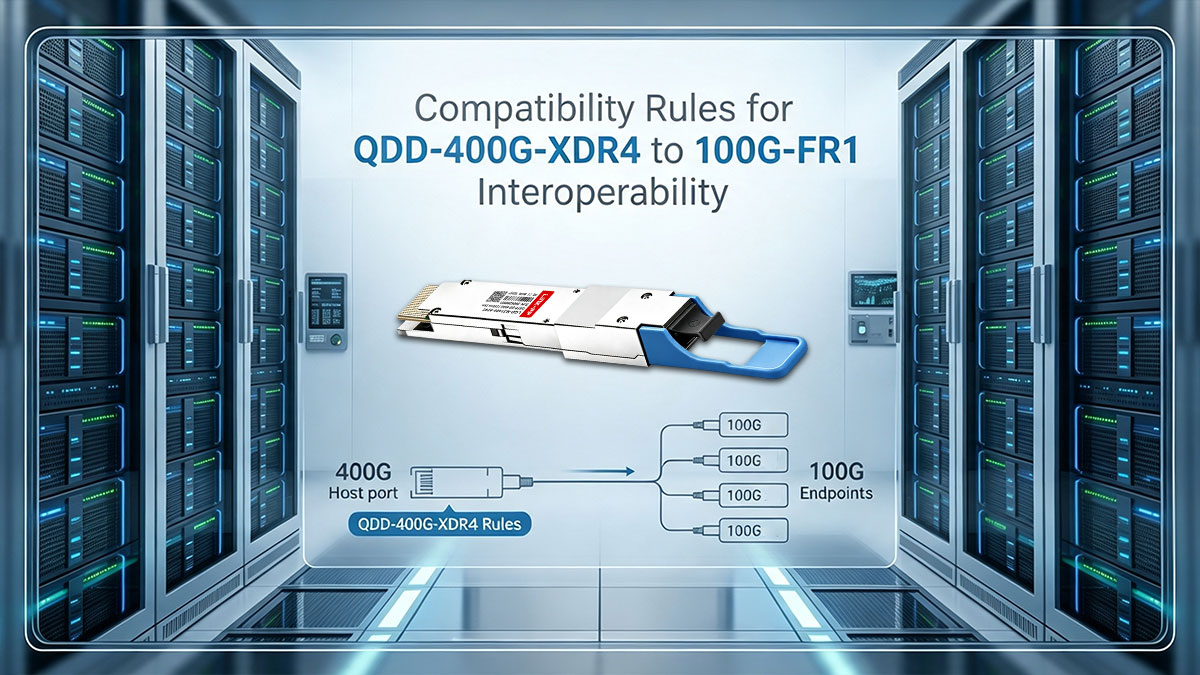 Compatibility Rules for QDD-400G-XDR4 to 100G-FR1 Interoperability
