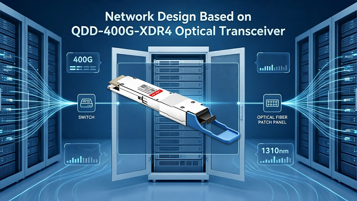 Network Design Based on QDD-400G-XDR4 Optical Transceiver