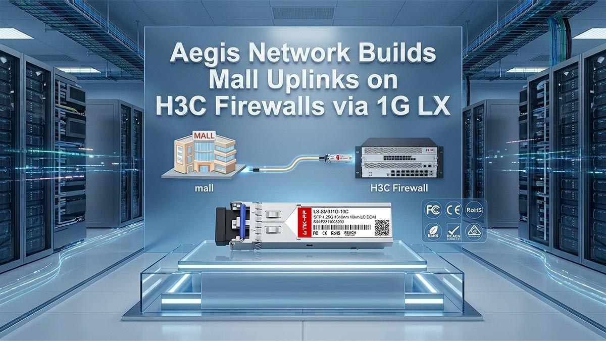شبكة إيجيس تُنشئ وصلات صاعدة للمراكز التجارية على جدران الحماية H3C عبر 1G LX