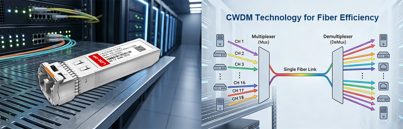 CW-SFP10G40-57 Module with CWDM Technology for Fiber Efficiency