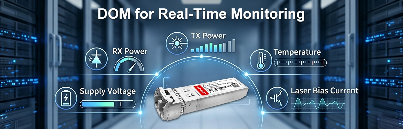 DWDM-SFP10G-60.61-40-I Module with DOM for Real-Time Monitoring