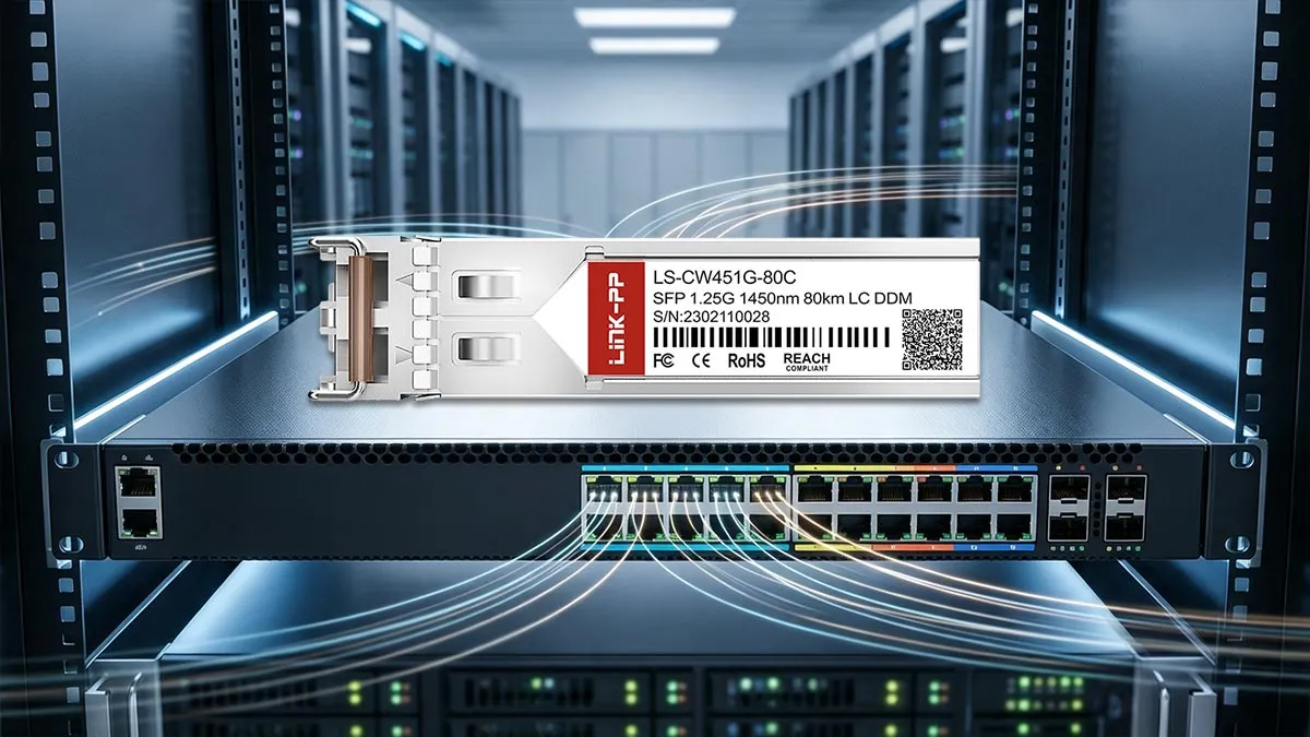LINK-PP Modulo ottico SFP LS-CW451G-80C da 1G