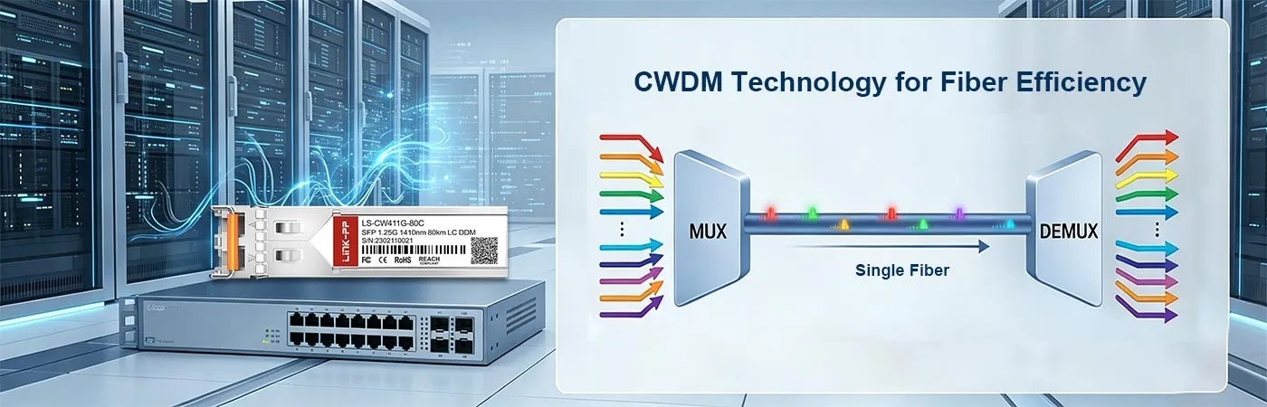 LS-CW411G-80C Module with CWDM Technology for Fiber Efficiency