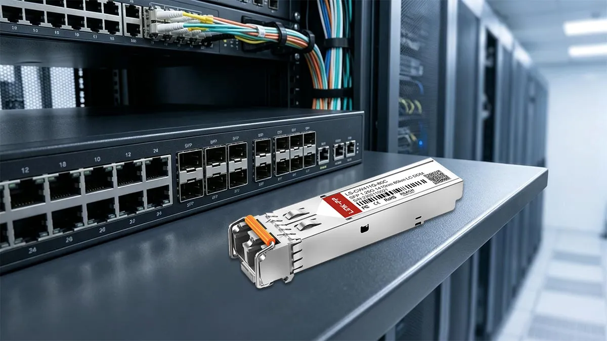 LINK-PP Démonstration d'utilisation du module SFP 1G LS-CW411G-80C