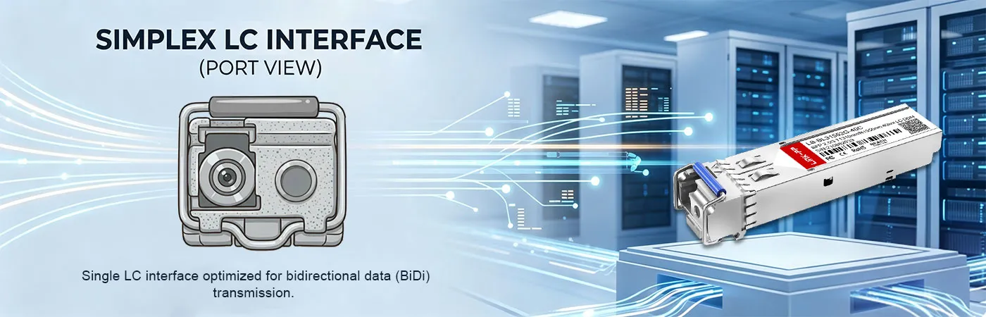 LS-BL31552G-40C Module with Simplex LC Interface