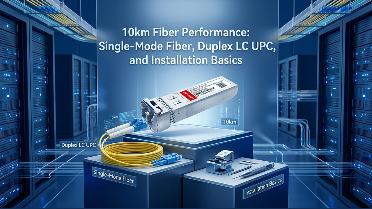 10km光ファイバーの性能：シングルモードファイバー、デュプレックスLC UPC、および設置の基本