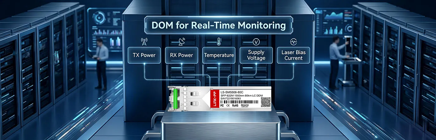 Modulo LS-SM5506-80C con DOM per il monitoraggio in tempo reale