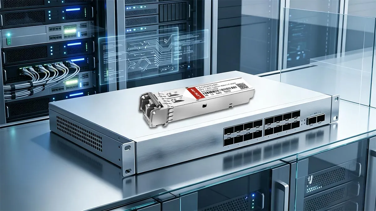 LINK-PP Demostración de uso del módulo SFP de 1G LS-CW291G-80C