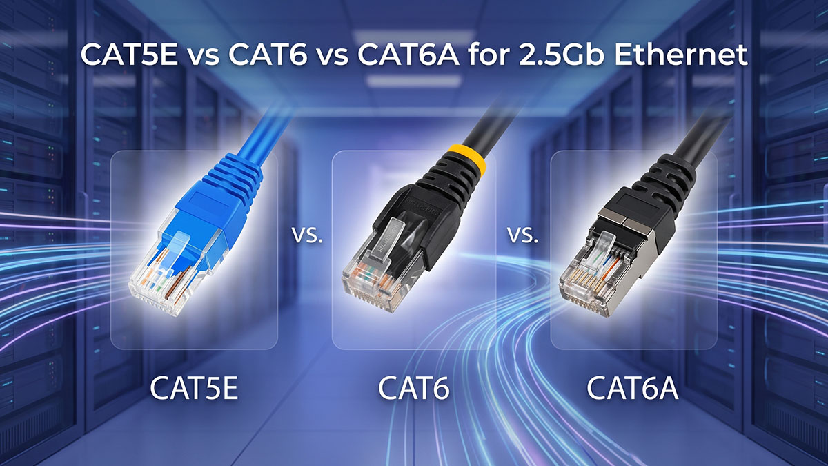 CAT5E vs CAT6 vs CAT6A per Ethernet a 2.5 Gb