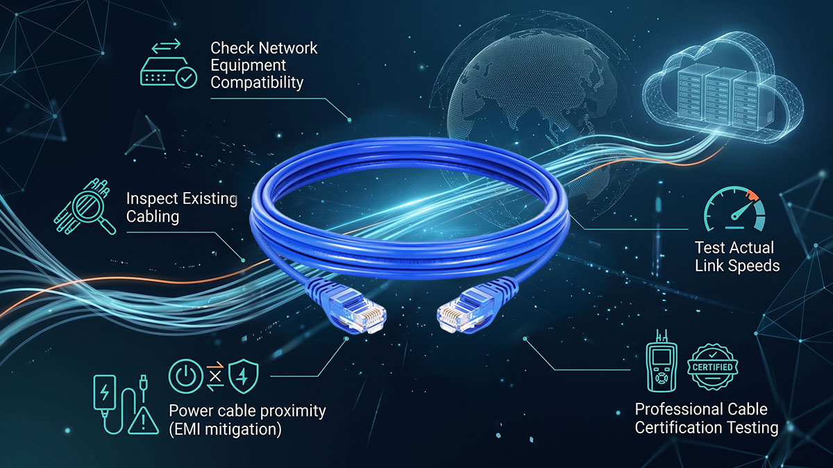 Come verificare se la rete CAT5E supporta Ethernet a 2.5 Gbps