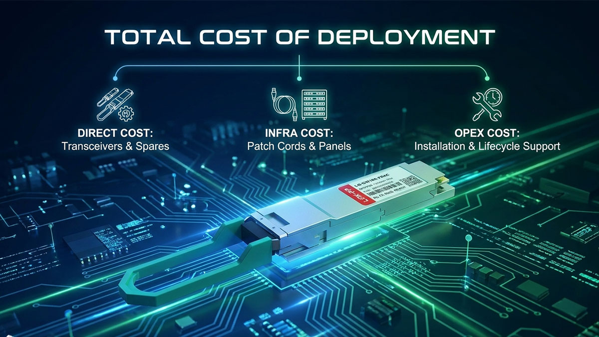 FN-TRAN-QSFP28-CWDM4 Total Cost of Deployment