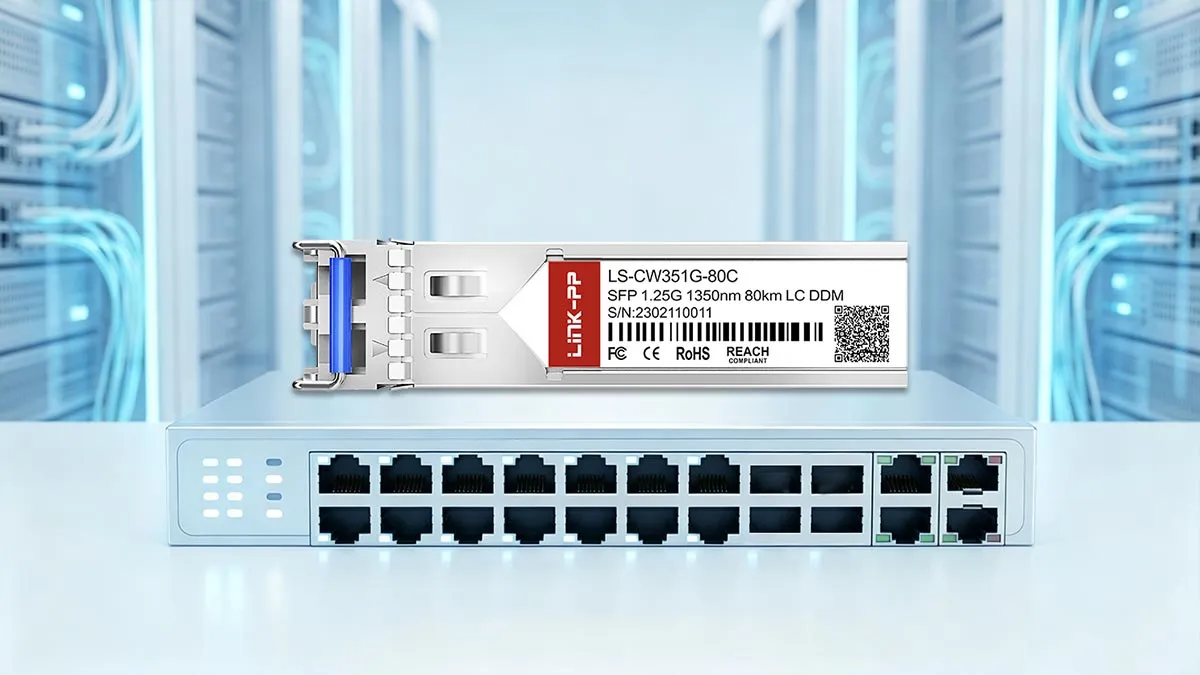 LINK-PP Оптический модуль LS-CW351G-80C 1G SFP