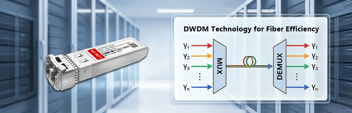DWDM技術を搭載したLS-DW2710-40Iモジュールは、光ファイバー容量を最大化します。