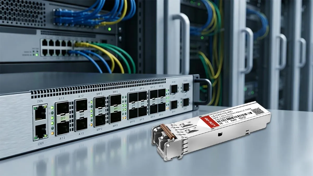 LINK-PP Démonstration d'utilisation du module SFP 1G LS-CW611G-40C