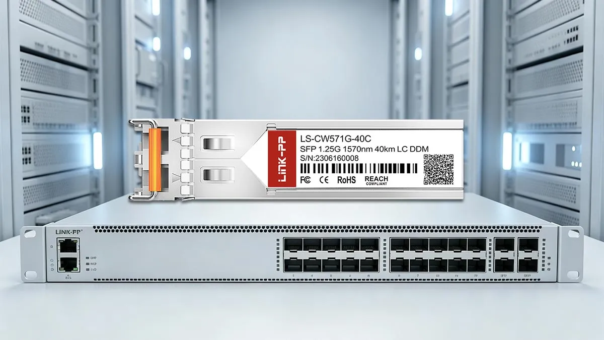 Alcatel-Lucent SFP-GIG-57CWD40 Compatible LINK-PP 1G SFP Optical Module
