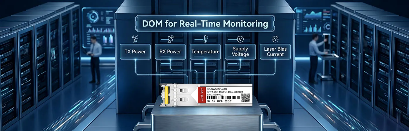 LS-CW551G-40C Module with DOM for Real-Time Monitoring