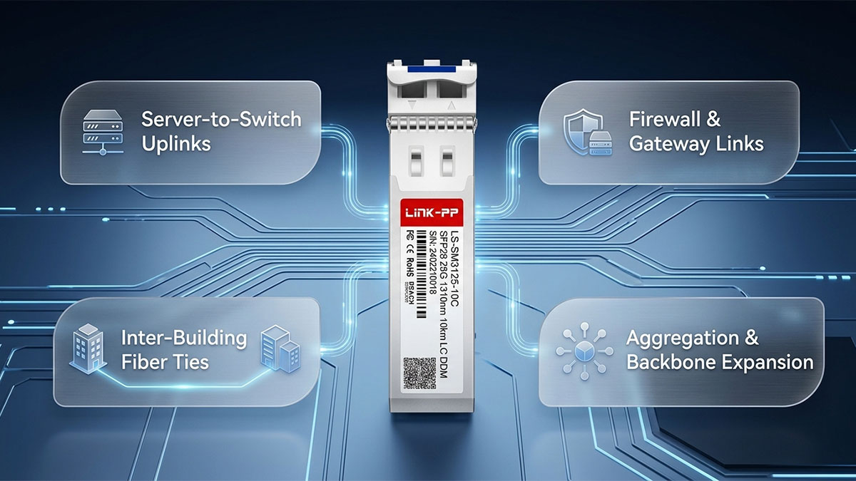 Fortinet FG-TRAN-SFP28-LR Applications in Network Environments