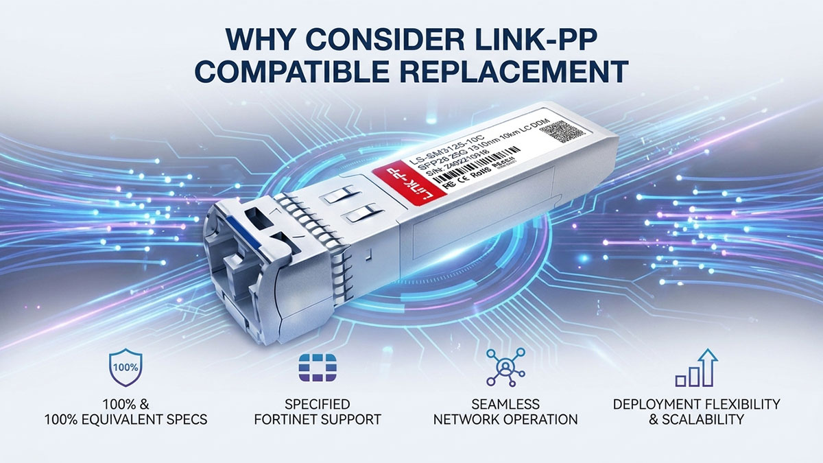 Why Consider a LINK-PP Compatible Replacement for FG-TRAN-SFP28-LR?