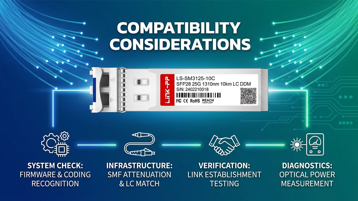 Compatibility Considerations for FG-TRAN-SFP28-LR Replacement