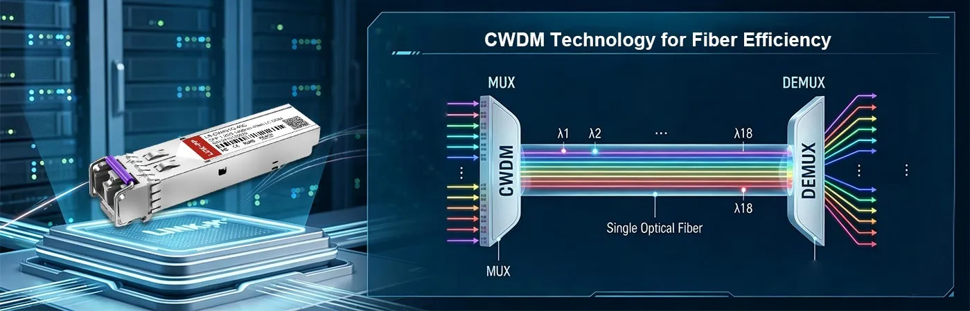 LS-CW491G-40C Module with CWDM Technology for Fiber Efficiency