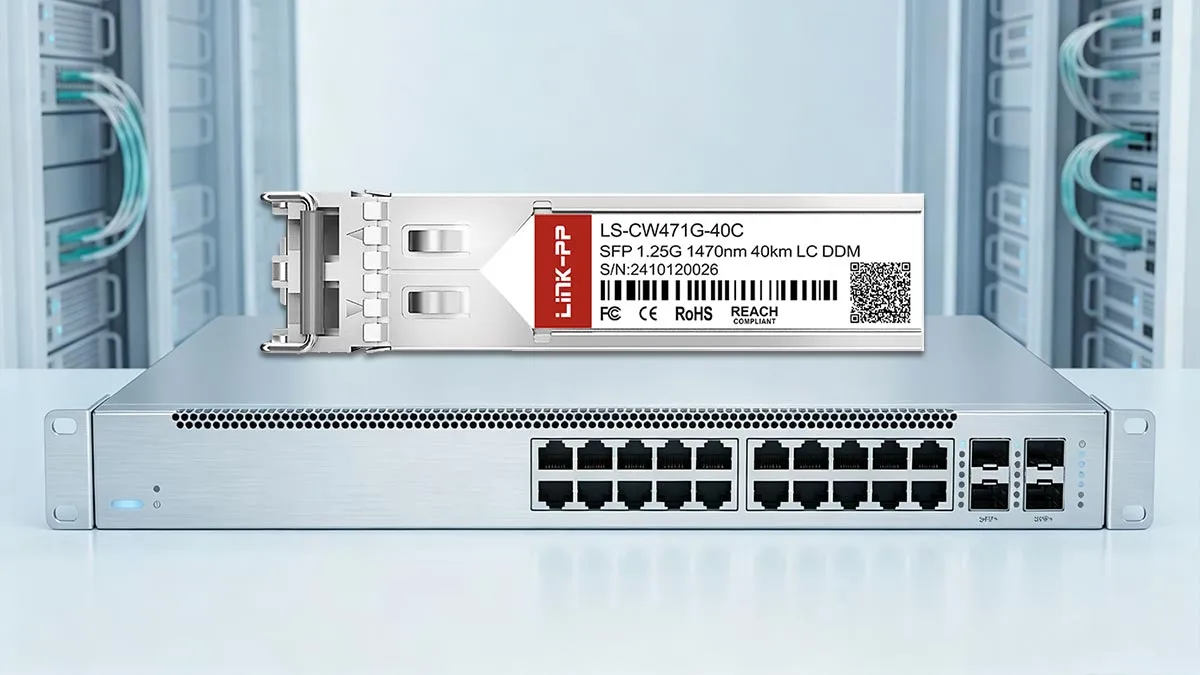 Alcatel-Lucent SFP-GIG-47CWD40 Compatible LINK-PP 1G SFP Optical Module
