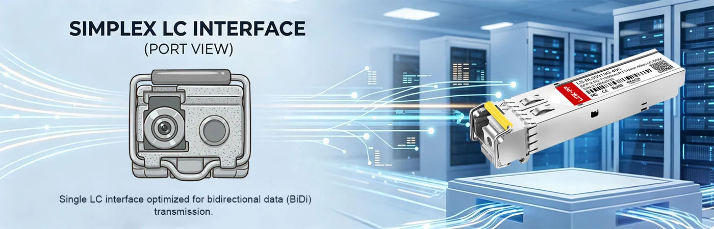 LS-BL55312G-40C Module with Simplex LC Interface