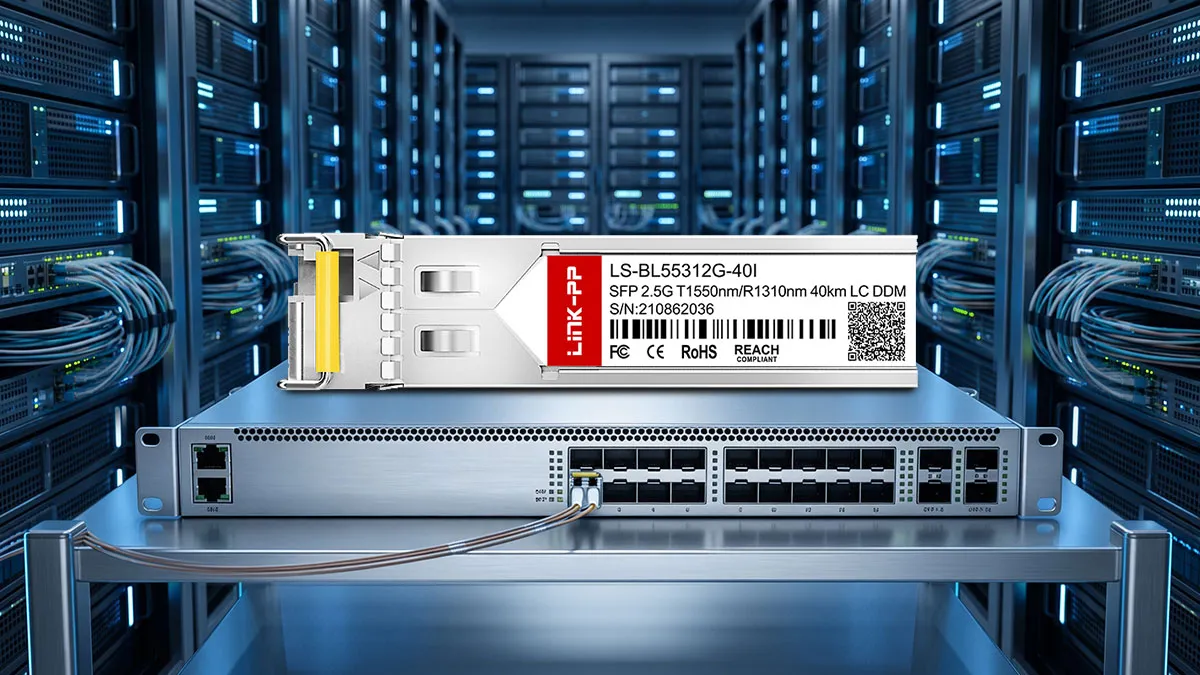 LINK-PP Module optique SFP BiDi 2.5G LS-BL55312G-40I