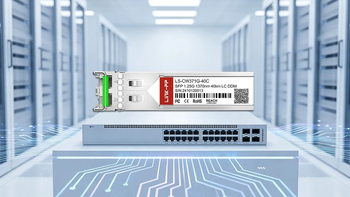 Alcatel-Lucent SFP-GIG-37CWD40 Compatible LINK-PP 1G SFP Optical Module