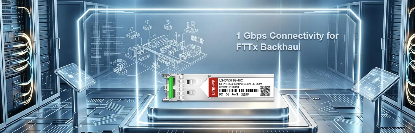 SFP-GIG-37CWD40: 1 Gbps Connectivity for FTTx Backhaul