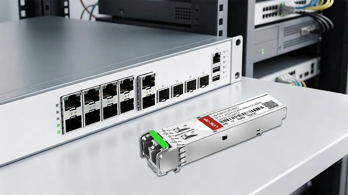 Alcatel-Lucent SFP-GIG-37CWD40 Compatible LINK-PP 1G SFP Usage Demonstration