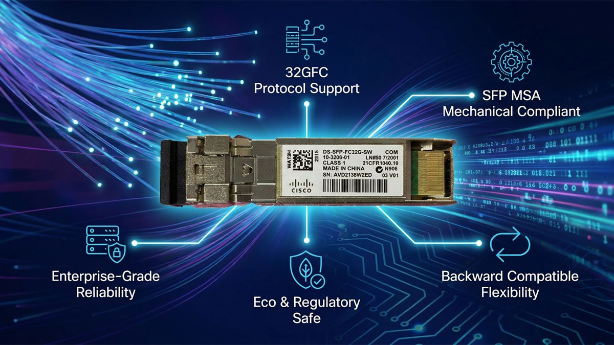 Cisco DS-SFP-FC32G-SW Standards and Compliance