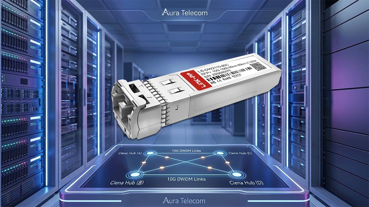 Aura Telecom Adds Multi-Site 10G DWDM Links for Ciena Hubs