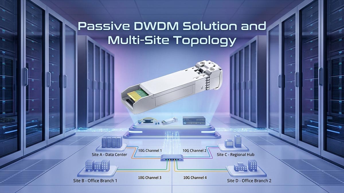 Passive DWDM Solution and Multi-Site Topology