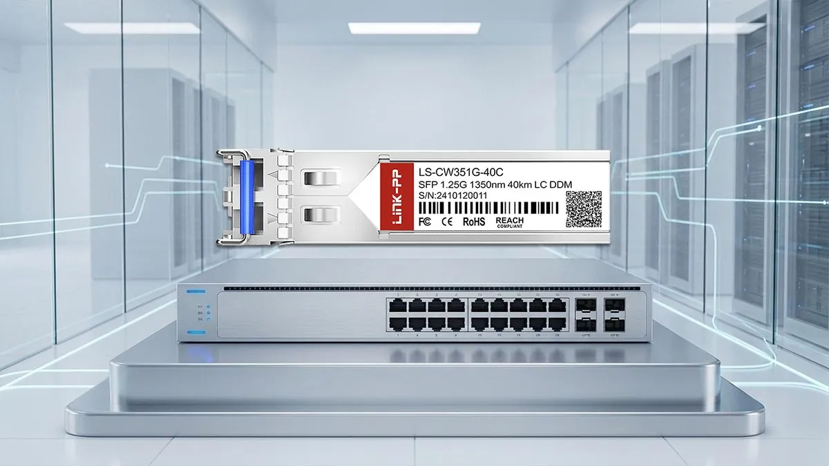 Dell CWDM-SFP-1350 Compatible LINK-PP 1G SFP Optical Module
