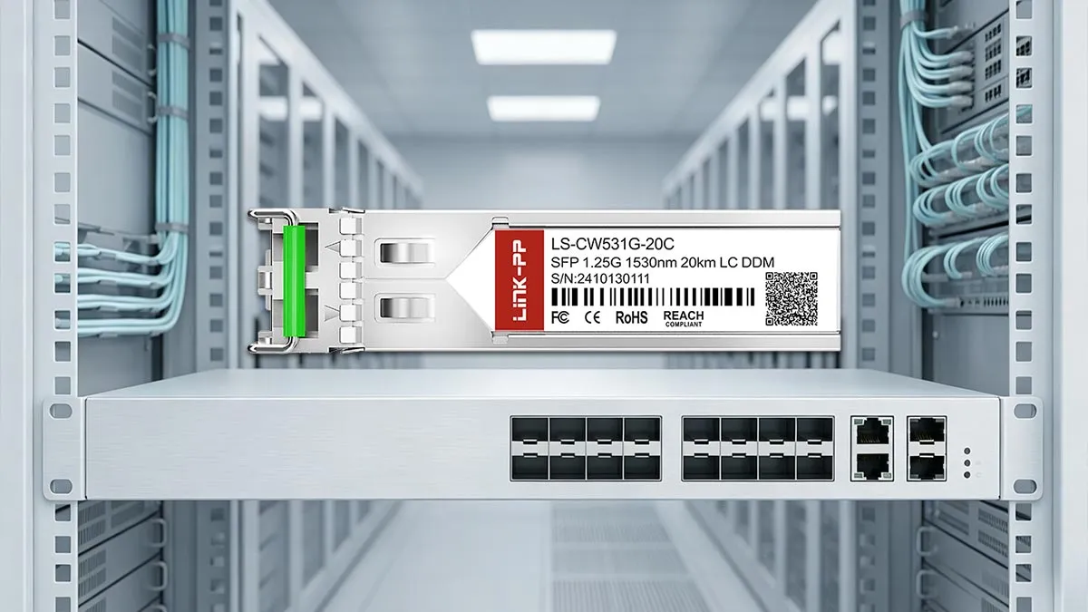 Compatible con Cisco CWDM-SFP-1530-20 LINK-PP Módulo óptico 1G SFP