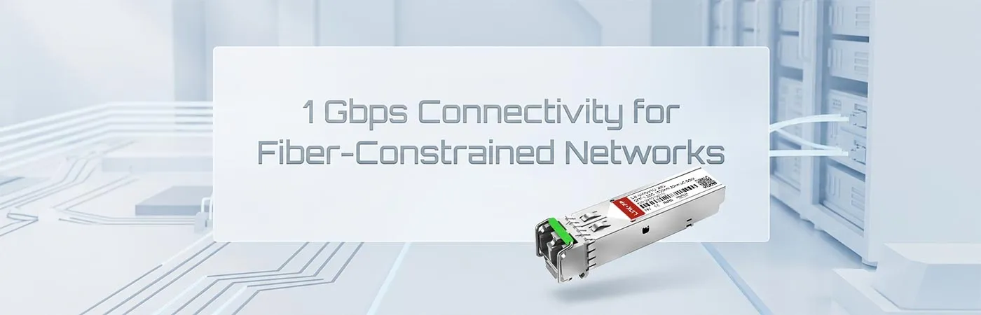 CWDM-SFP-1530-20: Conectividad de 1 Gbps para redes con capacidad limitada de fibra óptica.
