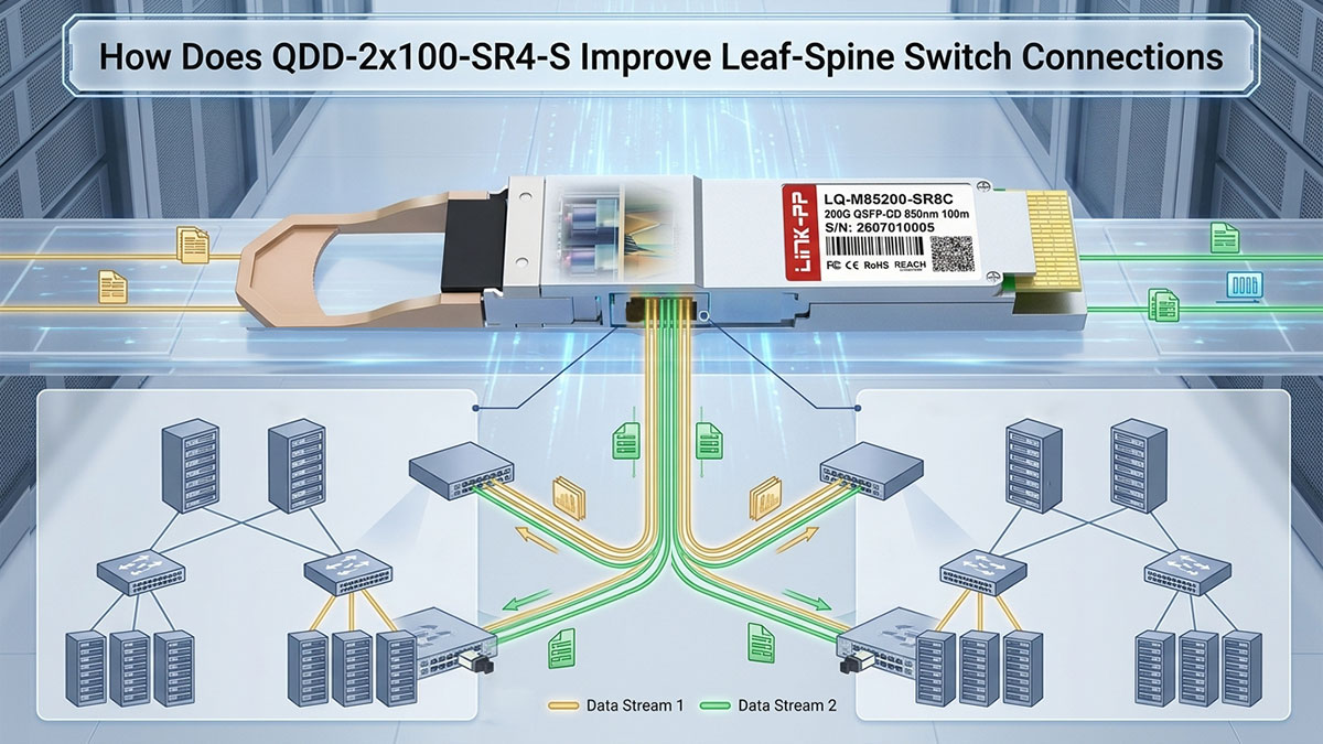 How Does QDD-2&times;100-SR4-S Improve Leaf-Spine Switch Connections