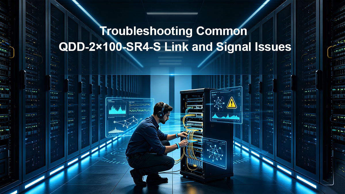 Troubleshooting Common QDD-2&times;100-SR4-S Link and Signal Issues
