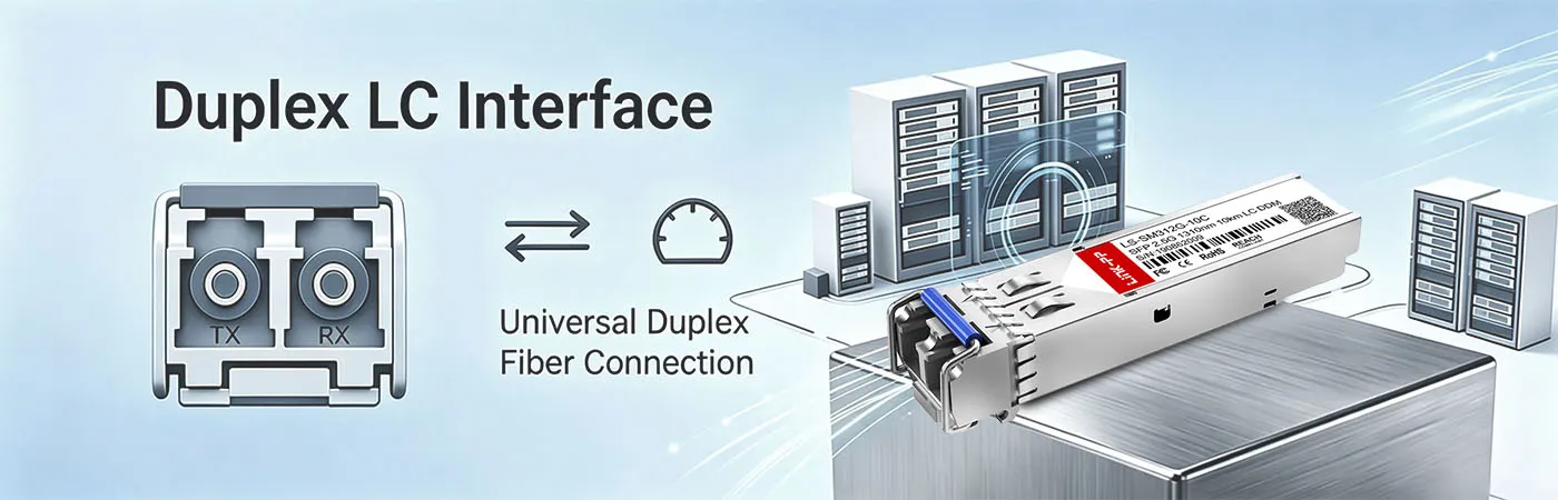 DS-SFP-FC-2G-LW Module with Duplex LC Interface