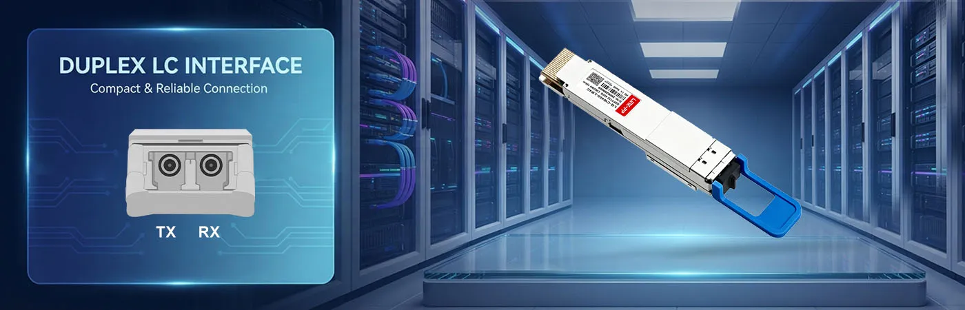 QSFP112-LR4-400G Module with Duplex LC Interface