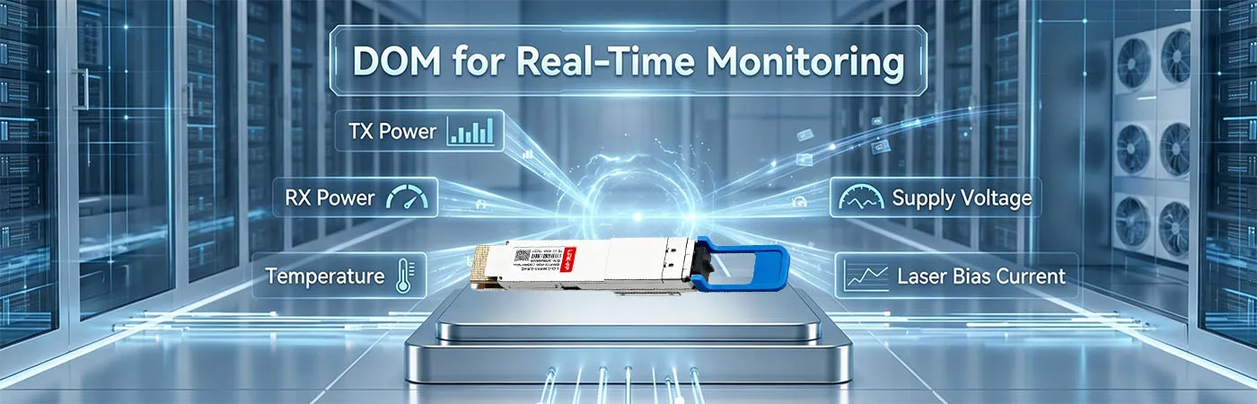 QSFP112-LR4-400G Module with DOM for Real-Time Monitoring