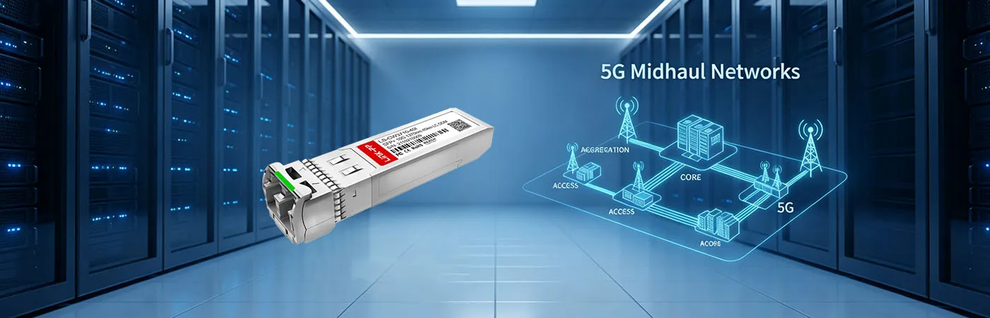 CWDM-SFP10G-1370-I: 10G Connectivity for 5G Midhaul Networks