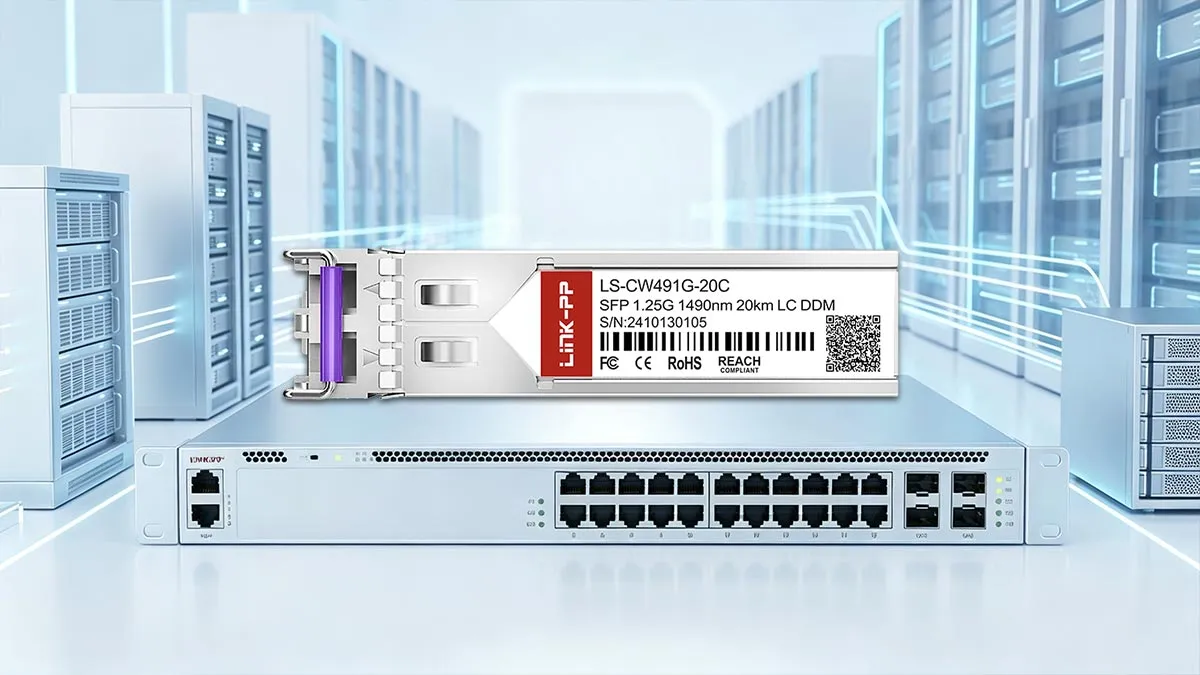 H3C SFP-GE-LH20-SM1490-CW Compatible LINK-PP 1G SFP Optical Module