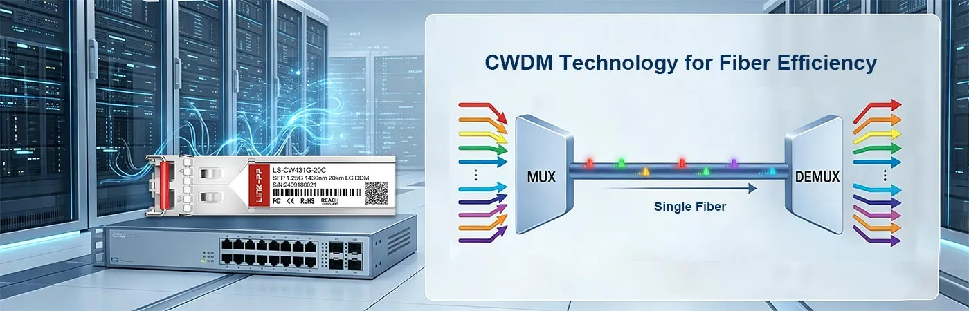 Module LS-CW431G-20C avec technologie CWDM pour une efficacité de fibre optique optimale