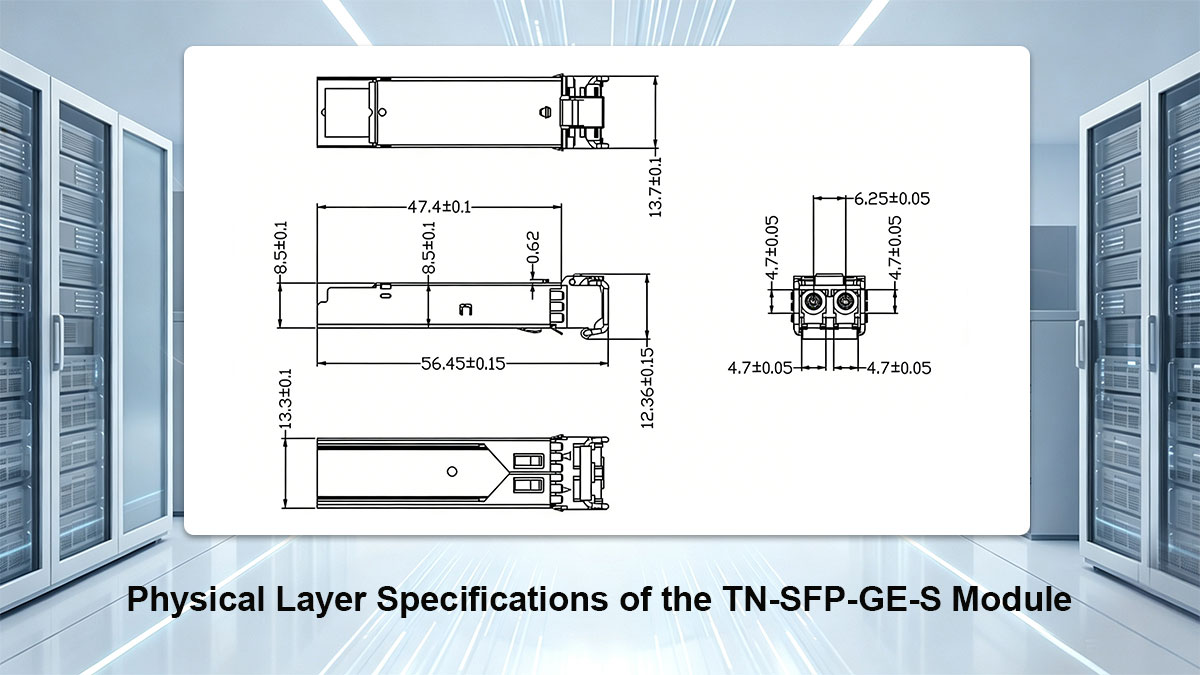 Physical Layer Specifications of the TN-SFP-GE-S Module