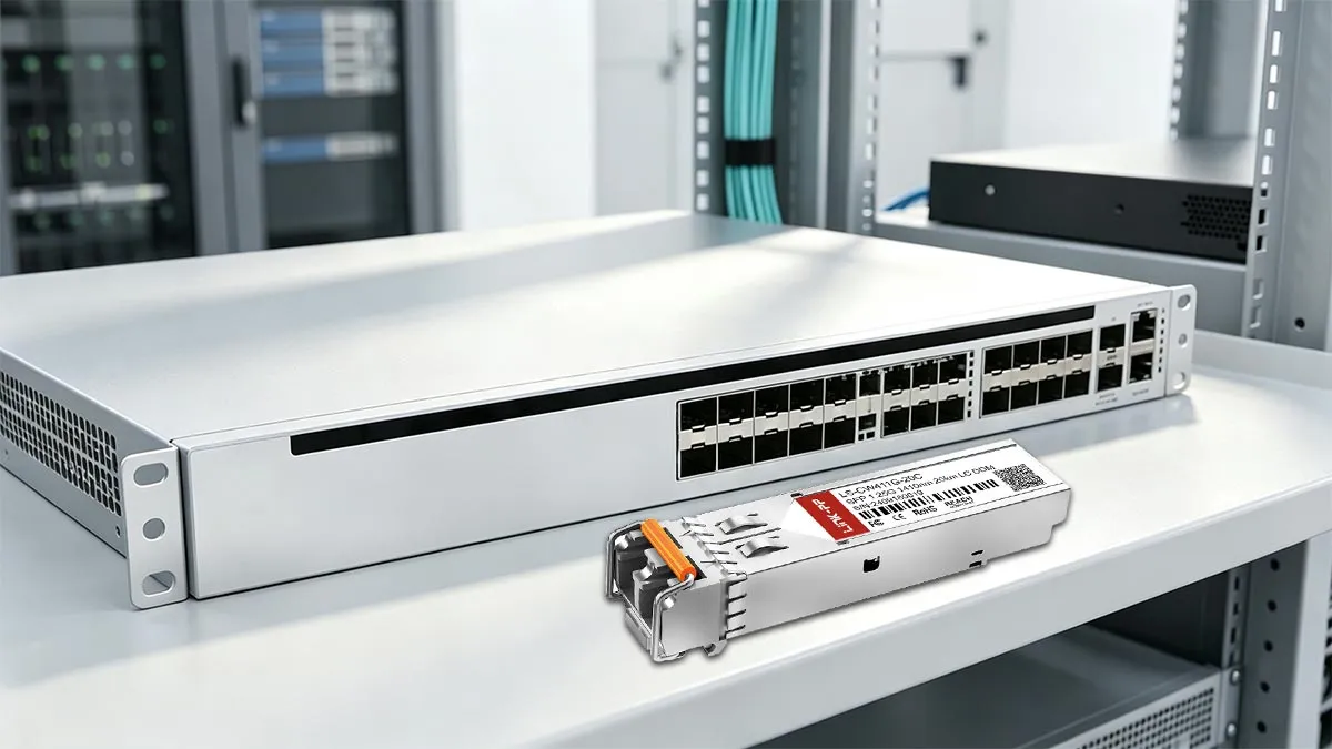 LINK-PP Démonstration d'utilisation du module SFP 1G LS-CW411G-20C