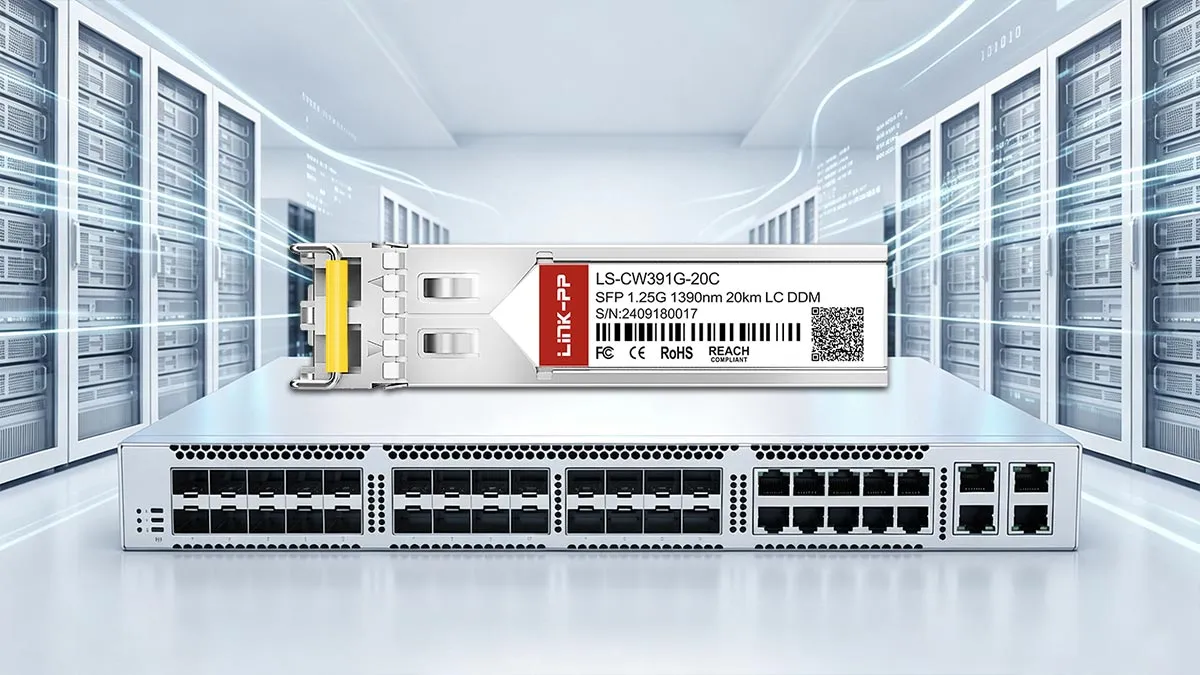 LINK-PP Módulo óptico SFP LS-CW391G-20C de 1G
